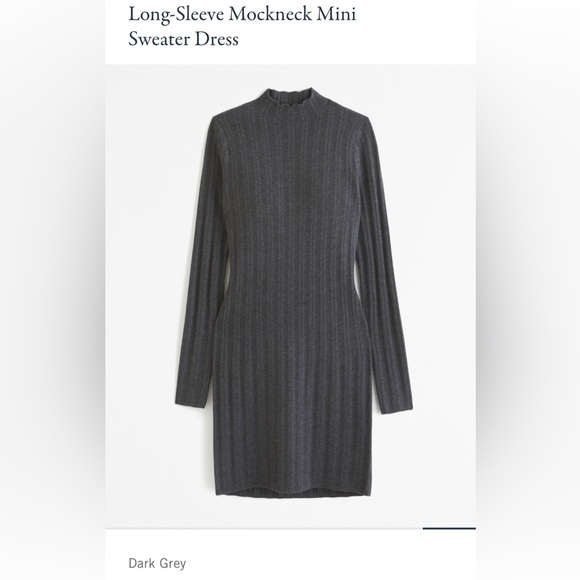 Abercrombie & Fitch Dresses & Skirts - Abercrombie & Fitch Long-Sleeve Mockneck Mini Sweater Dress